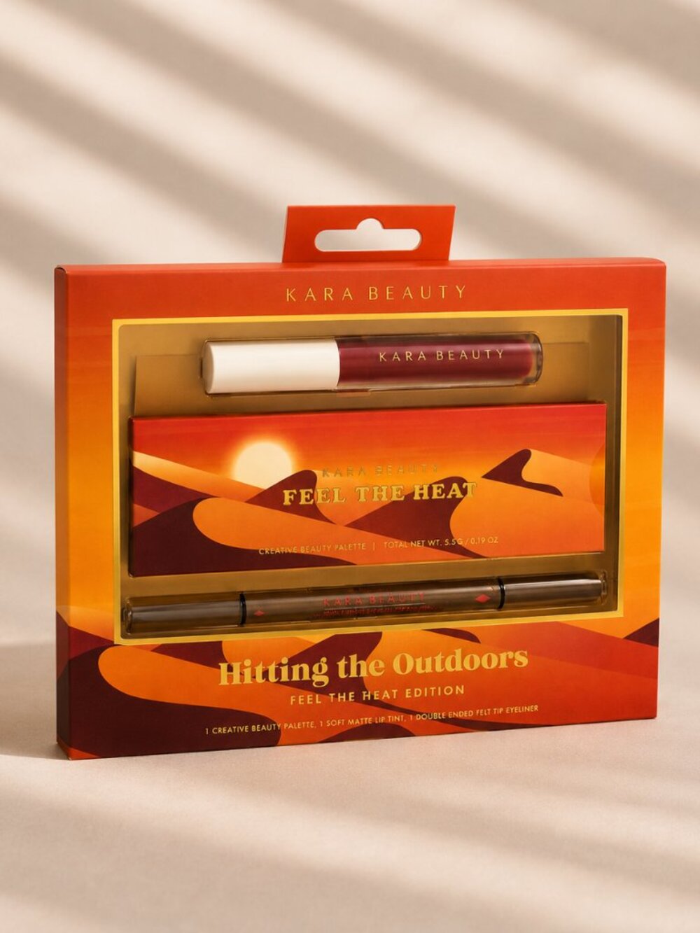 Kara Beauty Feel The Heat 3 Pc Makeup Set